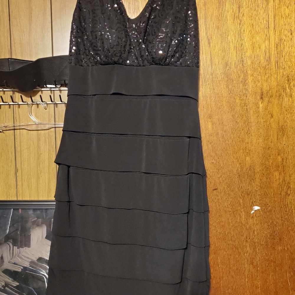 Black sequins dress